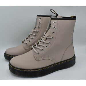 Dr. Martens Lace Up Boots in Cream Vintage Zavala